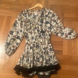 MISA Los Angeles Agatha floral mini dress